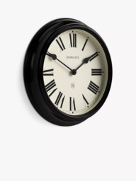 Newgate Clocks Notting Hill Roman Numeral Analogue Wall Clock, 45cm, Black - thumbnail 2
