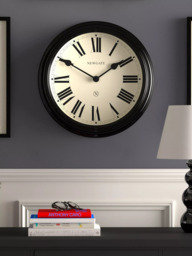 Newgate Clocks Notting Hill Roman Numeral Analogue Wall Clock, 45cm, Black - thumbnail 3