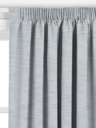 John Lewis Cotton-Linen Slub Made to Measure Curtains or Roman Blind, Blue - thumbnail 2