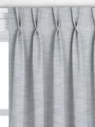 John Lewis Cotton-Linen Slub Made to Measure Curtains or Roman Blind, Blue - thumbnail 4