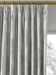 Prestigious Textiles Quill Made to Measure Curtains or Roman Blind, Silver - thumbnail 2