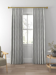 Prestigious Textiles Quill Made to Measure Curtains or Roman Blind, Silver - thumbnail 3