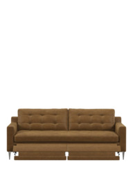 John Lewis Draper II Motion Leather Large 3 Seater Sofa, Metal Leg, Demetra Light Tan - thumbnail 5
