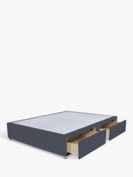John Lewis Non-Sprung Upholstered 4 Drawer Divan Base, Small Double - thumbnail 2