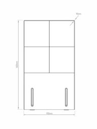 Hypnos Victoria Euro Slim Upholstered Headboard, Single - thumbnail 4
