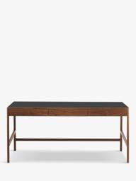 The Conran Shop Domus 3 Drawer Desk, 60cm, Walnut