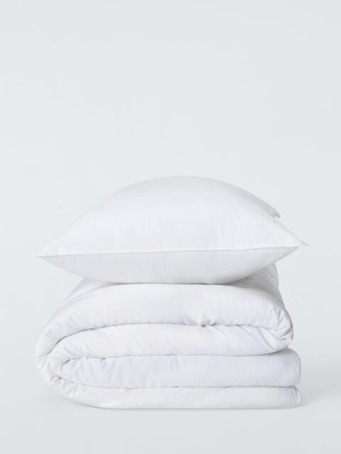John Lewis Anti-Allergy Duvet, 10.5 Tog & Standard Pillow, Medium Student Bundle - image 1