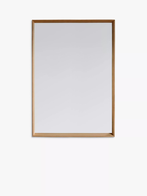 Gallery Direct Comet Rectangular Wood Frame Mirror, 104 x 74cm - image 1