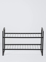 John Lewis Stackable Metal Shoe Rack, 2 Tier - thumbnail 2