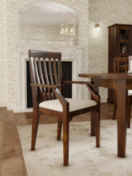 Laura Ashley Garrat Carver Chair, Dark - thumbnail 4