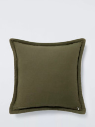 John Lewis Bordered Velvet Cushion - thumbnail 2