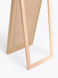 John Lewis Slim Solid Oak Wood Full-Length Cheval Mirror, 160 x 42cm - thumbnail 5