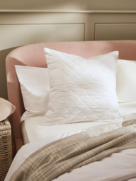 John Lewis Natural Cotton Quilted Square Pillow Protector - thumbnail 4