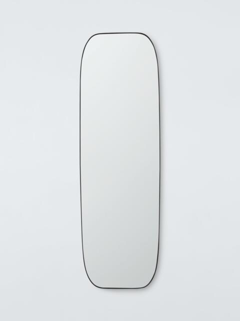 John Lewis Scandi Curved Corner Full-Length Metal Frame Wall Mirror, 160 x 50cm, Black - image 1