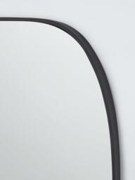 John Lewis Scandi Curved Corner Full-Length Metal Frame Wall Mirror, 160 x 50cm, Black - thumbnail 3