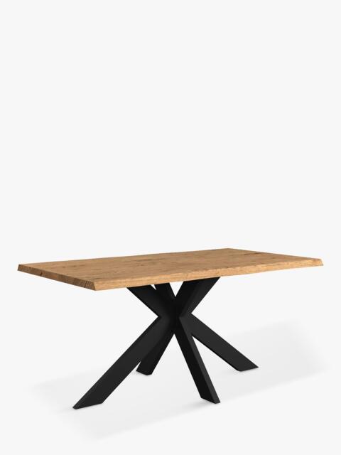 John Lewis Ripley Fixed Dining Table, Natural Edge, Solid Oak Natural Oil - image 1