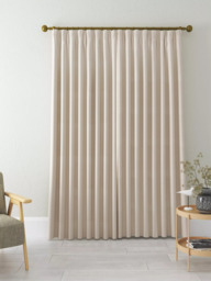 John Lewis Herringbone Weave Pair Lined Pencil Pleat Curtains - thumbnail 4