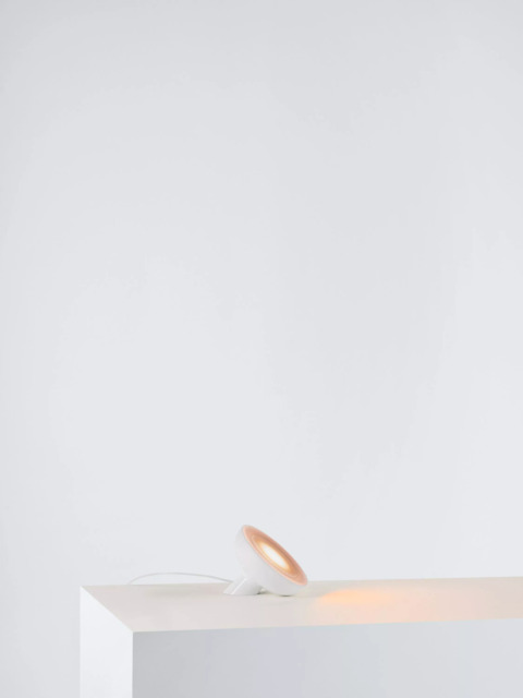 Philips Hue White and Colour Ambiance Bloom LED Smart Table Lamp with Bluetooth, White - image 1