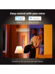 Philips Hue White and Colour Ambiance Bloom LED Smart Table Lamp with Bluetooth, White - thumbnail 6