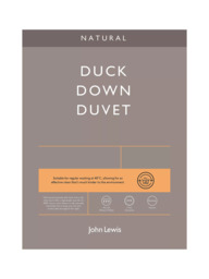 John Lewis Natural Duck Down 60/40 Duvet 3-in-1 Duvet, 13.5 Tog (4.5 + 9 Tog) - thumbnail 6