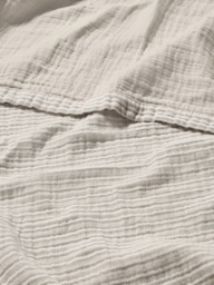 John Lewis Pencil Stripe Cotton Reversible Bedspread - thumbnail 4