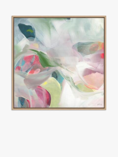 John Lewis Amanda Heath 'Resilient' Framed Canvas Print, 84 x 84cm, Green/Multi - image 1