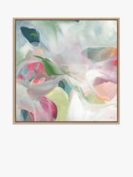 John Lewis Amanda Heath 'Resilient' Framed Canvas Print, 84 x 84cm, Green/Multi - thumbnail 1