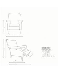Parker Knoll Classic Motion High Back Recliner Armchair - thumbnail 2