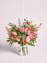 John Lewis Peach & Lilac Hand Tied Bouquet, Vase & Chocolates - thumbnail 5