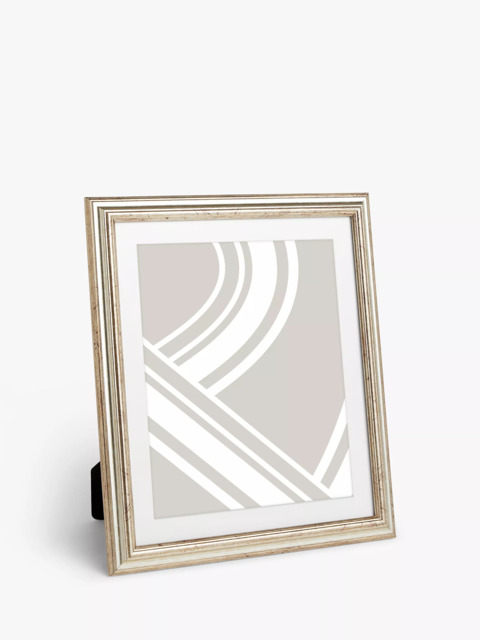 John Lewis Ribbed Photo Frame & Mount, Champagne - image 1