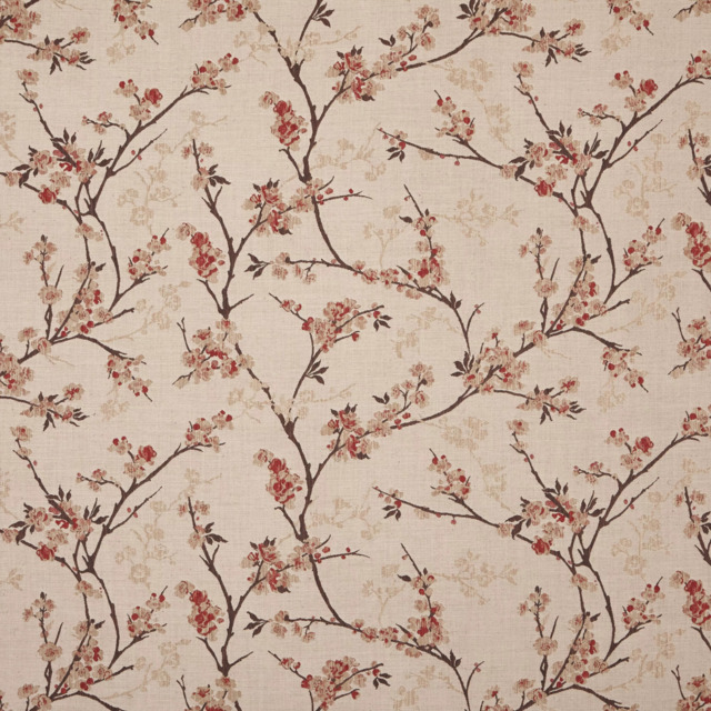 John Lewis Blossom Weave Made to Measure Curtains or Roman Blind, Russet - image 1