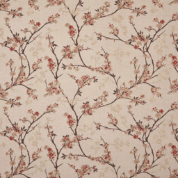 John Lewis Blossom Weave Made to Measure Curtains or Roman Blind, Russet