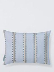 Morris & Co. Holland Park Stripe Indoor/Outdoor Cushion, Blue - thumbnail 1