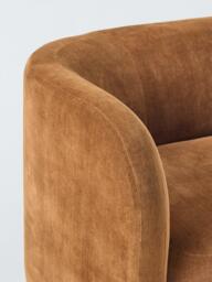 John Lewis Pleat Large 4 Seater RHF Chaise End Sofa, Soft Chenille Ginger - thumbnail 6
