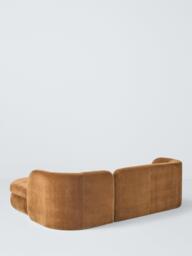 John Lewis Pleat Large 4 Seater RHF Chaise End Sofa, Soft Chenille Ginger - thumbnail 5