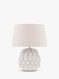 Laura Ashley Ingham Floral Ceramic Table Lamp, Off White - thumbnail 5
