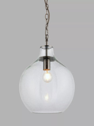 John Lewis Selsey Glass Ceiling Light, Blue - thumbnail 5