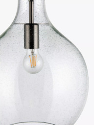 John Lewis Selsey Glass Ceiling Light, Blue - thumbnail 6