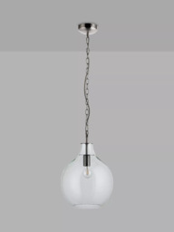 John Lewis Selsey Glass Ceiling Light, Blue - thumbnail 3
