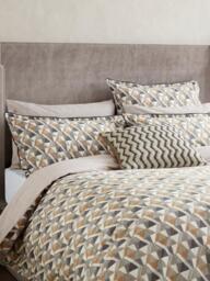 Bedeck of Belfast Harun Duvet Cover Set, Charcoal Tan - thumbnail 2