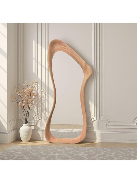 Yearn Arlo Oak Wood Full-Length Leaner/Wall Mirror, 180 x 80cm, Natural - image 1