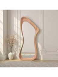 Yearn Arlo Oak Wood Full-Length Leaner/Wall Mirror, 180 x 80cm, Natural - thumbnail 1