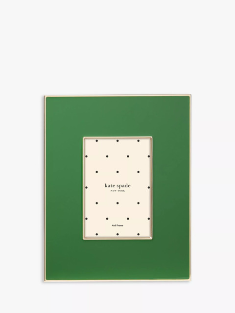 "kate spade new york Enamel Photo Frame, 4 x 6"" (10 x 15cm)"