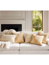 Pottery Barn Summer Breeze Cushion Cover, Gold - thumbnail 2