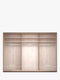 John Lewis Elstra 300cm Wardrobe with Glass Hinged Doors - thumbnail 4