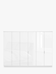 John Lewis Elstra 300cm Wardrobe with Glass Hinged Doors - thumbnail 2