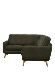 John Lewis Barbican LHF Corner End Leather Sofa, Light Leg - thumbnail 3