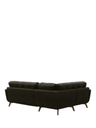 John Lewis Barbican LHF Corner End Leather Sofa, Light Leg - thumbnail 4
