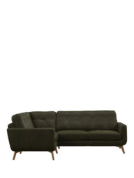 John Lewis Barbican LHF Corner End Leather Sofa, Light Leg - thumbnail 5