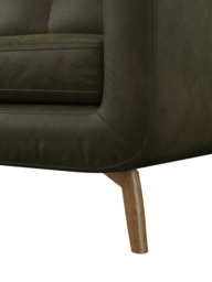 John Lewis Barbican LHF Corner End Leather Sofa, Light Leg - thumbnail 6
